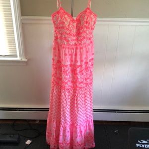 Neon, pink, and white lily Pulitzer dress